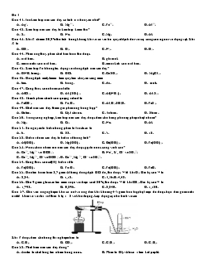 Đề luyện thi THPT Quốc gia môn Hóa học - Đề 1